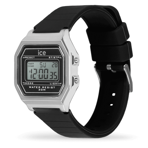 022063-ice-digit-retro-black-silver-02 (1) 022735 ICE digit retro - Metal silver mirror - Black (Small)