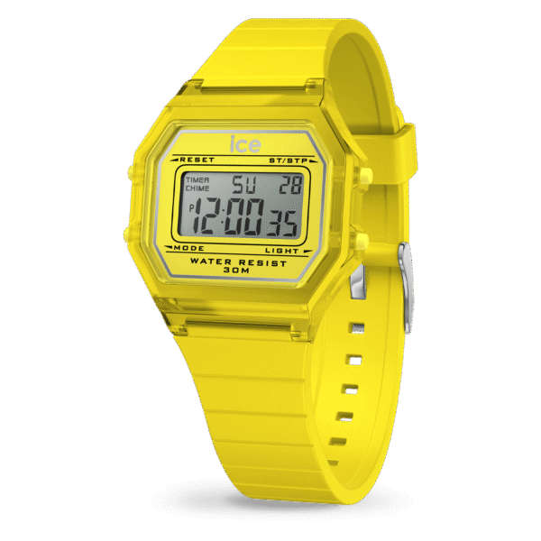 022891 ICE digit retro - Electric yellow - Clear(Small)