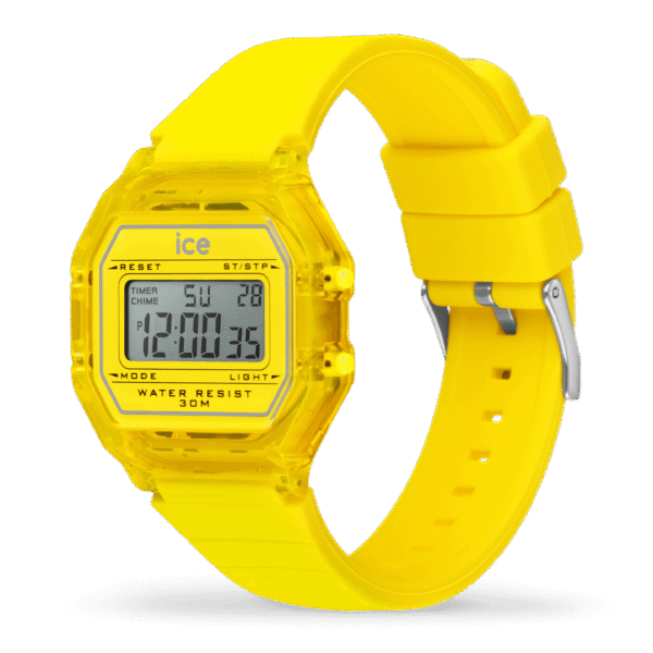 022891 ICE digit retro - Electric yellow - Clear(Small)