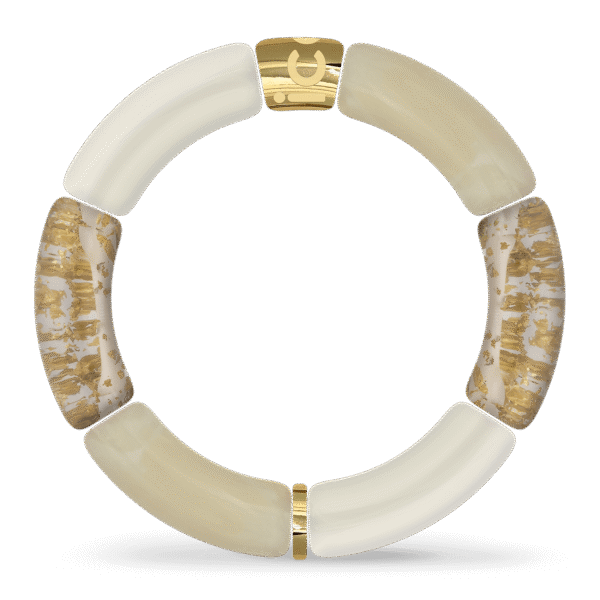 023542-ice-jewellery-bella-bracelet-beige-almond-gold-gd-V2 023542 ICE - Jewellery - Bella bracelet - Beige almond gold