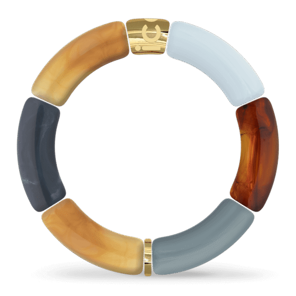 024178-ice-jewellery-bella-bracelet-ochre-blue-gd 024178 ICE - Jewellery - Bella bracelet - Ochre blue