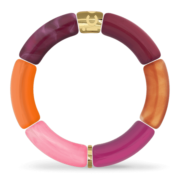 024181-ice-jewellery-bella-bracelet-fuchsia-orange-gd 024181 ICE - Jewellery - Bella bracelet - Fuchsia orange