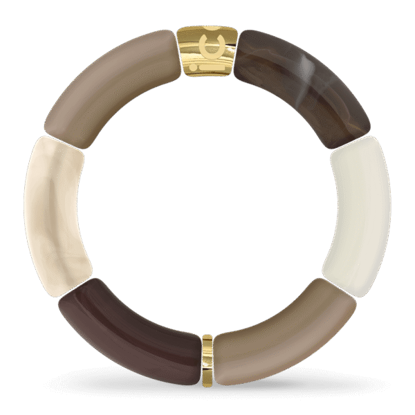 024184-ice-jewellery-bella-bracelet-brown-taupe-gd 024184 ICE - Jewellery - Bella bracelet - Brown taupe