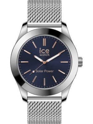 023794 ICE steel - Silver dark blue - Milanese(Medium)