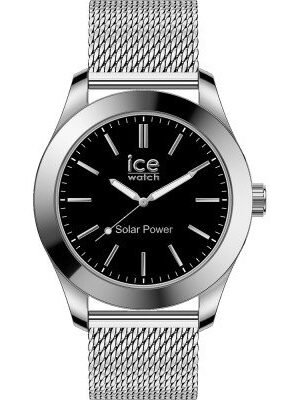 023795 ICE steel - Silver black - Milanese(Medium)