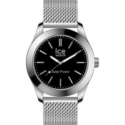 ice-watch-023795-ice-steel-solar-17192999 023795 ICE steel - Silver black - Milanese(Medium)