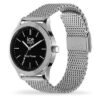 023795 ICE steel - Silver black - Milanese(Medium)