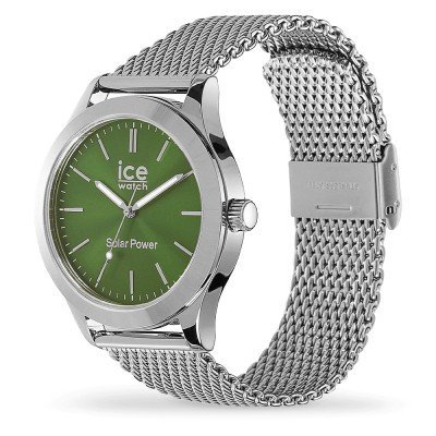 ice-watch-023796-ice-steel-solar-17424218 023796 ICE steel - Silver green - Milanese(Medium)